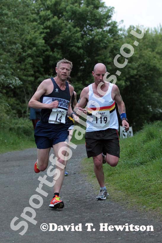 Finishing the George Ogle Memorial Race, Rowlands Gill.